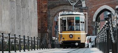 Imagen de ejemplo de un sujeto reconocible: un tren